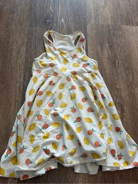 Egg New York Kids' Cream Fruit-Print Casual Dress
